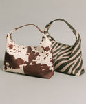 Suede-Like Pattern Handbag