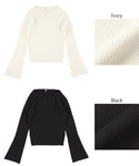 Bell Sleeve Knit Top