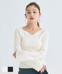 Bell Sleeve Knit Top