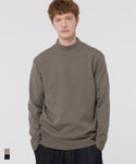 Men's Cotton Touch Mock Neck Knit Top