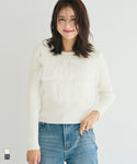 Tulle Docking Rib Knit