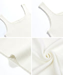 Square Neck Knit Tank Top