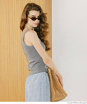 Square Neck Knit Tank Top
