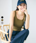 Square Neck Knit Tank Top