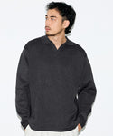 Men's Double Jacquard Skipper Long-Seleeve Polo Knit