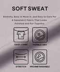 [Soft Sweat] Men's Fake Layered  Wide Sweatshirt